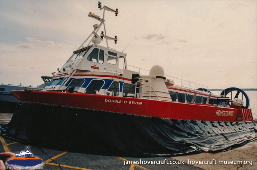 AP1-88 hovercraft with Hovertravel -  (credit: The <a href='http://www.hovercraft-museum.org/' target='_blank'>Hovercraft Museum Trust</a>).